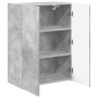 Mueble de TV Montado en la Pared Gris Concreto en Muebles TV | Comprar online en Foru.es