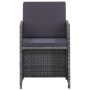 Set comedor jardín 13 pzas ratán sintético y madera acacia gris de vidaXL, Conjuntos de jardín - Ref: Foro24-46371, Precio: 9...