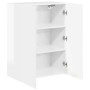 Mueble de TV Montado en la Pared brillante 59,5 x 31 x 80 cm en Muebles TV | Comprar online en Foru.es