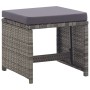 Set comedor jardín 13 pzas ratán sintético y madera acacia gris de vidaXL, Conjuntos de jardín - Ref: Foro24-46371, Precio: 9...