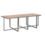 Set comedor jardín 13 pzas ratán sintético y madera acacia gris de vidaXL, Conjuntos de jardín - Ref: Foro24-46371, Precio: 9...