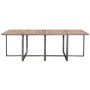 Set comedor jardín 13 pzas ratán sintético y madera acacia gris de vidaXL, Conjuntos de jardín - Ref: Foro24-46371, Precio: 9...