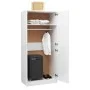 Armario de madera contrachapada blanco brillo 90x52x200 cm de vidaXL, Armarios roperos - Ref: Foro24-800636, Precio: 239,97 €...