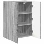 Mueble de TV Montado en la Pared Gris Sonoma 59,5 x 31 x 80 cm en Muebles TV | Comprar online en Foru.es