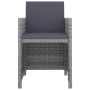 Set de comedor de jardín 11 pzas y cojines ratán sintético gris de vidaXL, Conjuntos de jardín - Ref: Foro24-46378, Precio: 1...