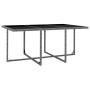 Set de comedor de jardín 11 pzas y cojines ratán sintético gris de vidaXL, Conjuntos de jardín - Ref: Foro24-46378, Precio: 1...