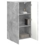 Mueble de TV Montado en la Pared Gris Concreto en Muebles TV | Comprar online en Foru.es