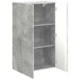 Mueble de TV Montado en la Pared Gris Concreto en Muebles TV | Comprar online en Foru.es