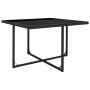 Set comedor de jardín 9 piezas y cojines ratán sintético negro de vidaXL, Conjuntos de jardín - Ref: Foro24-46376, Precio: 60...