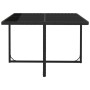 Set comedor de jardín 9 piezas y cojines ratán sintético negro de vidaXL, Conjuntos de jardín - Ref: Foro24-46376, Precio: 60...