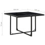 Set comedor de jardín 9 piezas y cojines ratán sintético negro de vidaXL, Conjuntos de jardín - Ref: Foro24-46376, Precio: 60...