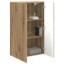 Mueble de TV Montado en la Pared Roble artesanal en Muebles TV | Comprar online en Foru.es