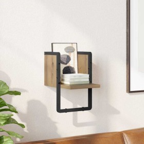 Estante de pared con estante Roble Artesanal 20 x 25 x 30 cm en Estanterías | Comprar online en Foru.es