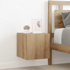 Mueble de TV Montado en la Pared Roble Artesanal en Muebles TV | Comprar online en Foru.es