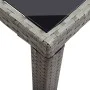 Mesa de jardín de ratán sintético gris antracita 123x60x74 cm de vidaXL, Mesas de jardín - Ref: Foro24-46448, Precio: 191,08 ...