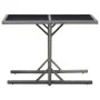 Mesa de jardín vidrio y ratán sintético antracita 110x53x72 cm de vidaXL, Mesas de jardín - Ref: Foro24-46455, Precio: 53,25 ...