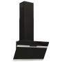 Campana extractora pared acero y vidrio templado negro 60 cm de vidaXL, Extractores - Ref: Foro24-51667, Precio: 145,03 €, De...