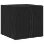 Mueble de TV Montado en la Pared Roble Negro 30,5 x 35 x 30 cm en Muebles TV | Comprar online en Foru.es