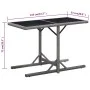 Mesa de jardín vidrio y ratán sintético antracita 110x53x72 cm de vidaXL, Mesas de jardín - Ref: Foro24-46455, Precio: 53,25 ...
