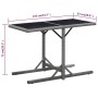 Mesa de jardín vidrio y ratán sintético antracita 110x53x72 cm de vidaXL, Mesas de jardín - Ref: Foro24-46455, Precio: 53,42 ...