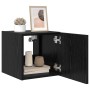 Mueble de TV Montado en la Pared Roble Negro 30,5 x 35 x 30 cm en Muebles TV | Comprar online en Foru.es