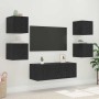 Mueble de TV Montado en la Pared Roble Negro 30,5 x 35 x 30 cm en Muebles TV | Comprar online en Foru.es