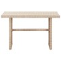 Mesa de jardín de ratán sintético beige 110x60x67 cm de vidaXL, Mesas de jardín - Ref: Foro24-46444, Precio: 111,50 €, Descue...