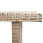 Mesa de jardín de ratán sintético beige 110x60x67 cm de vidaXL, Mesas de jardín - Ref: Foro24-46444, Precio: 106,27 €, Descue...