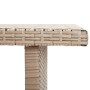 Mesa de jardín de ratán sintético beige 110x60x67 cm de vidaXL, Mesas de jardín - Ref: Foro24-46444, Precio: 111,50 €, Descue...