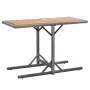 Mesa de jardín ratán sintético y madera acacia gris antracita de vidaXL, Mesas de jardín - Ref: Foro24-46457, Precio: 59,62 €...