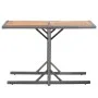 Mesa de jardín ratán sintético y madera acacia gris antracita de vidaXL, Mesas de jardín - Ref: Foro24-46457, Precio: 59,62 €...