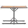 Mesa de jardín ratán sintético y madera acacia gris antracita de vidaXL, Mesas de jardín - Ref: Foro24-46457, Precio: 81,30 €...