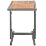 Mesa de jardín ratán sintético y madera acacia gris antracita de vidaXL, Mesas de jardín - Ref: Foro24-46457, Precio: 59,62 €...