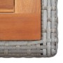 Mesa de jardín ratán sintético y madera acacia gris antracita de vidaXL, Mesas de jardín - Ref: Foro24-46457, Precio: 81,30 €...