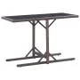 Mesa de jardín de vidrio y ratán sintético blanco 110x53x72 cm de vidaXL, Mesas de jardín - Ref: Foro24-46453, Precio: 53,19 ...