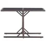 Mesa de jardín de vidrio y ratán sintético blanco 110x53x72 cm de vidaXL, Mesas de jardín - Ref: Foro24-46453, Precio: 53,19 ...