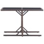 Mesa de jardín de vidrio y ratán sintético blanco 110x53x72 cm de vidaXL, Mesas de jardín - Ref: Foro24-46453, Precio: 72,21 ...