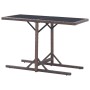 Mesa de jardín de vidrio y ratán sintético blanco 110x53x72 cm de vidaXL, Mesas de jardín - Ref: Foro24-46453, Precio: 72,21 ...