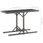 Mesa de jardín de vidrio y ratán sintético blanco 110x53x72 cm de vidaXL, Mesas de jardín - Ref: Foro24-46453, Precio: 53,19 ...