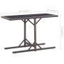 Mesa de jardín de vidrio y ratán sintético blanco 110x53x72 cm de vidaXL, Mesas de jardín - Ref: Foro24-46453, Precio: 72,21 ...