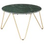 Mesa de centro piedra real textura de mármol verde 65x65x42 cm de vidaXL, Mesas de centro - Ref: Foro24-286447, Precio: 121,5...