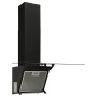 Campana extractora pared acero y vidrio templado negro 60 cm de vidaXL, Extractores - Ref: Foro24-51667, Precio: 145,03 €, De...