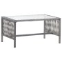 Muebles jardín 4 pzas y cojines ratán sintético gris antracita de vidaXL, Conjuntos de jardín - Ref: Foro24-46437, Precio: 22...