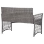 Muebles jardín 4 pzas y cojines ratán sintético gris antracita de vidaXL, Conjuntos de jardín - Ref: Foro24-46437, Precio: 22...