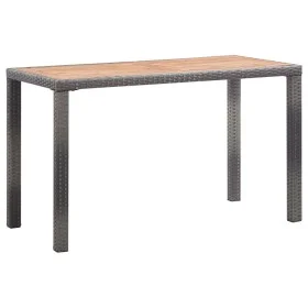 Mesa de jardín madera maciza acacia gris y marrón 123x60x74 cm de vidaXL, Mesas de jardín - Ref: Foro24-46451, Precio: 139,27...