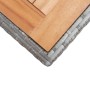 Mesa de jardín madera maciza acacia gris y marrón 123x60x74 cm de vidaXL, Mesas de jardín - Ref: Foro24-46451, Precio: 142,49...