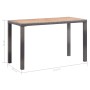 Mesa de jardín madera maciza acacia gris y marrón 123x60x74 cm de vidaXL, Mesas de jardín - Ref: Foro24-46451, Precio: 142,49...