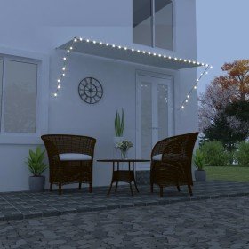 Toldo retráctil con LED color crema 350x150 cm en Toldos | Comprar online en Foru.es