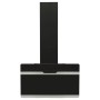 Campana extractora pared acero y vidrio templado negro 60 cm de vidaXL, Extractores - Ref: Foro24-51667, Precio: 145,03 €, De...