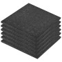 Losetas de goma protección de caídas 6 unidades 50x50x3cm negro en Materiales de construcción | Comprar online en Foru.es